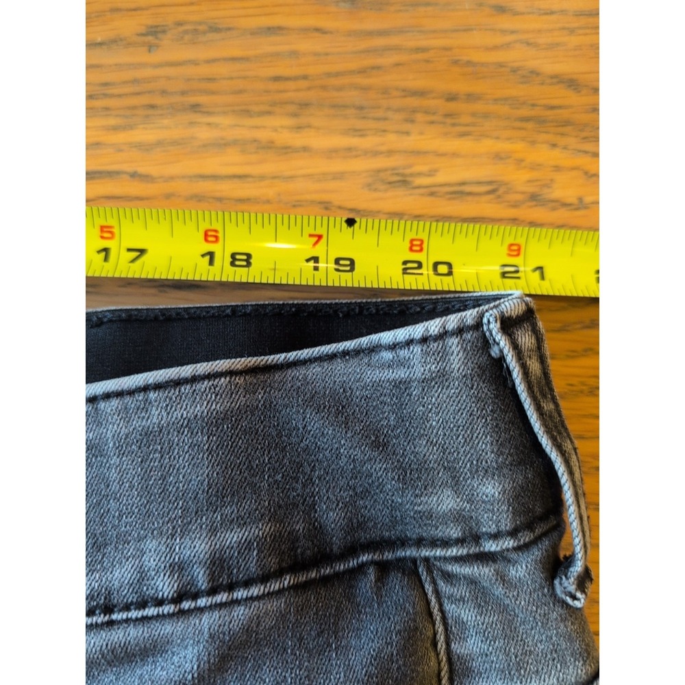 Torrid Jeans Bombshell Skinny Womens Sz 24R Gray Front Seam Stretch Split Hem - Picture 6 of 10